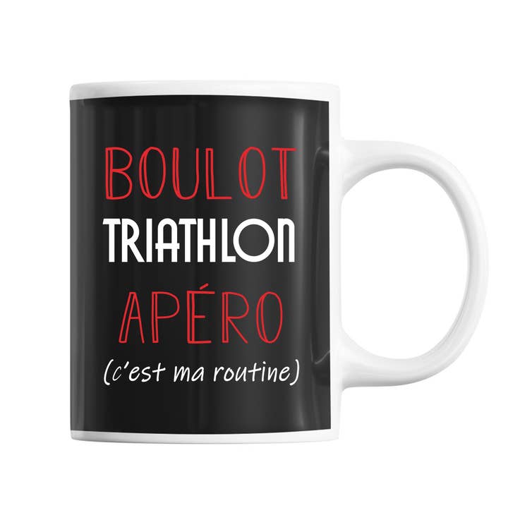 Planetee - Wholesale Coffee Mug - Triathlon It's my routine mug