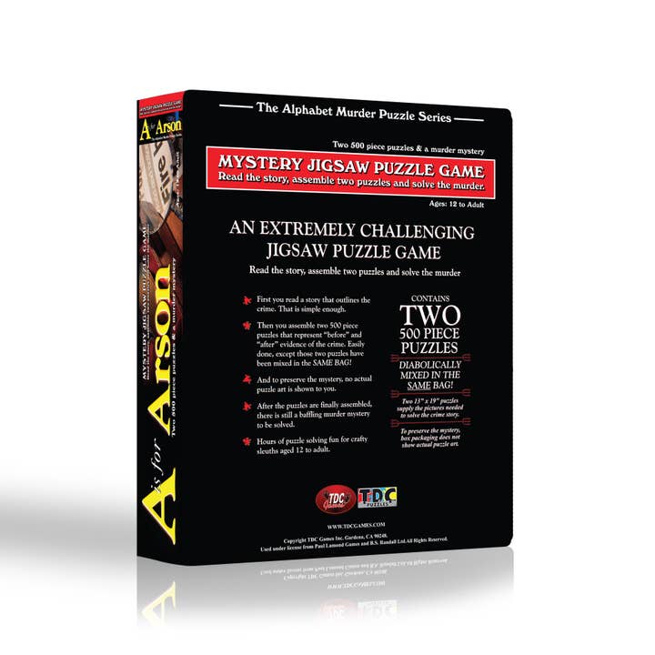 Wood Expressions - Wholesale Puzzle - Adult - A is for Arson Alphabet Mystery Jigsaw Puzzles (2) 500 pcs7