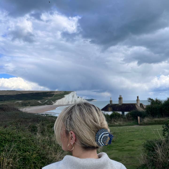 Solar Eclipse - Wholesale Hair Clip - Women's - Hand-painted Seashell Claw Hair Clip | Eco-Friendly4