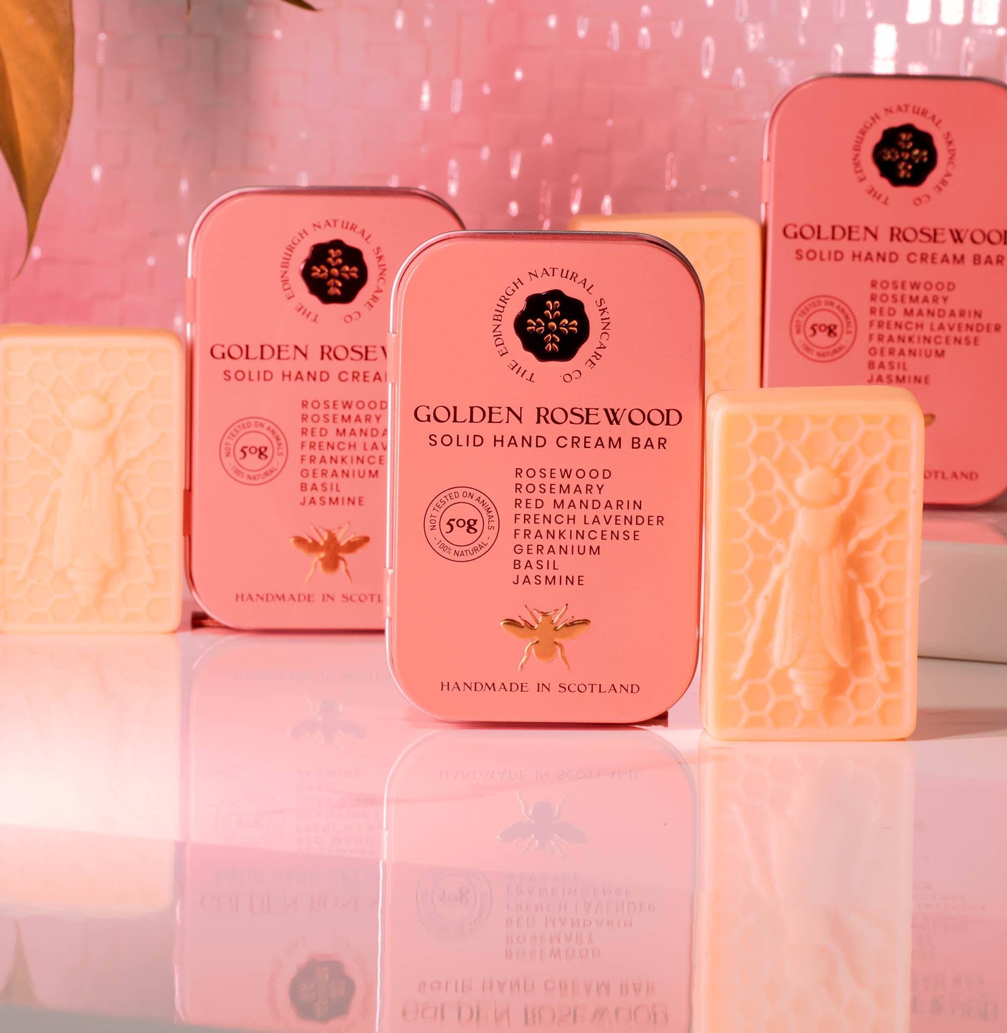 The Edinburgh Natural Skincare Company - Wholesale Hand Cream/Lotion - Golden Rosewood Solid Hand Cream Bars1