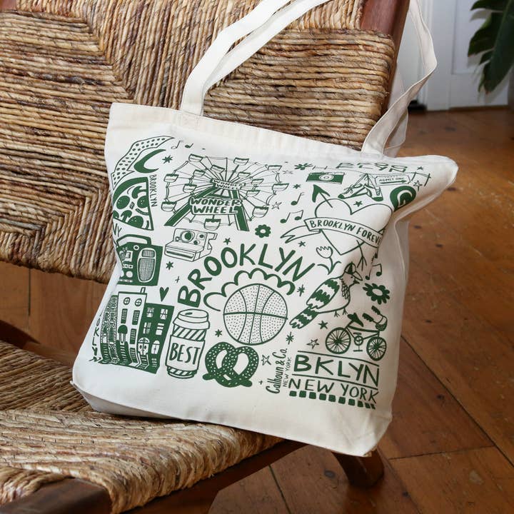 Calhoun & Co. - Wholesale Tote Bag - Unisex - Brooklyn Canvas Tote Bag with Zipper Closure1