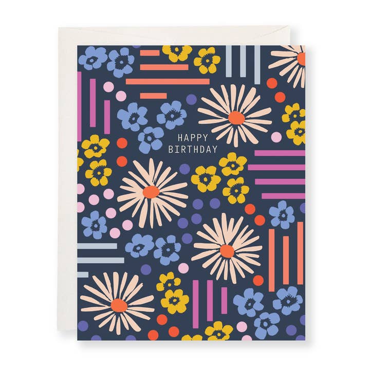 Carte de vœux d'anniversaire Garden Party pour la vente par Tracy Schifeling Art