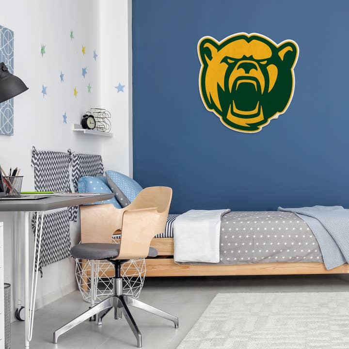 Rico Industries - Wholesale Flag - Baylor Mascot Logo Shape Cut Pennant1