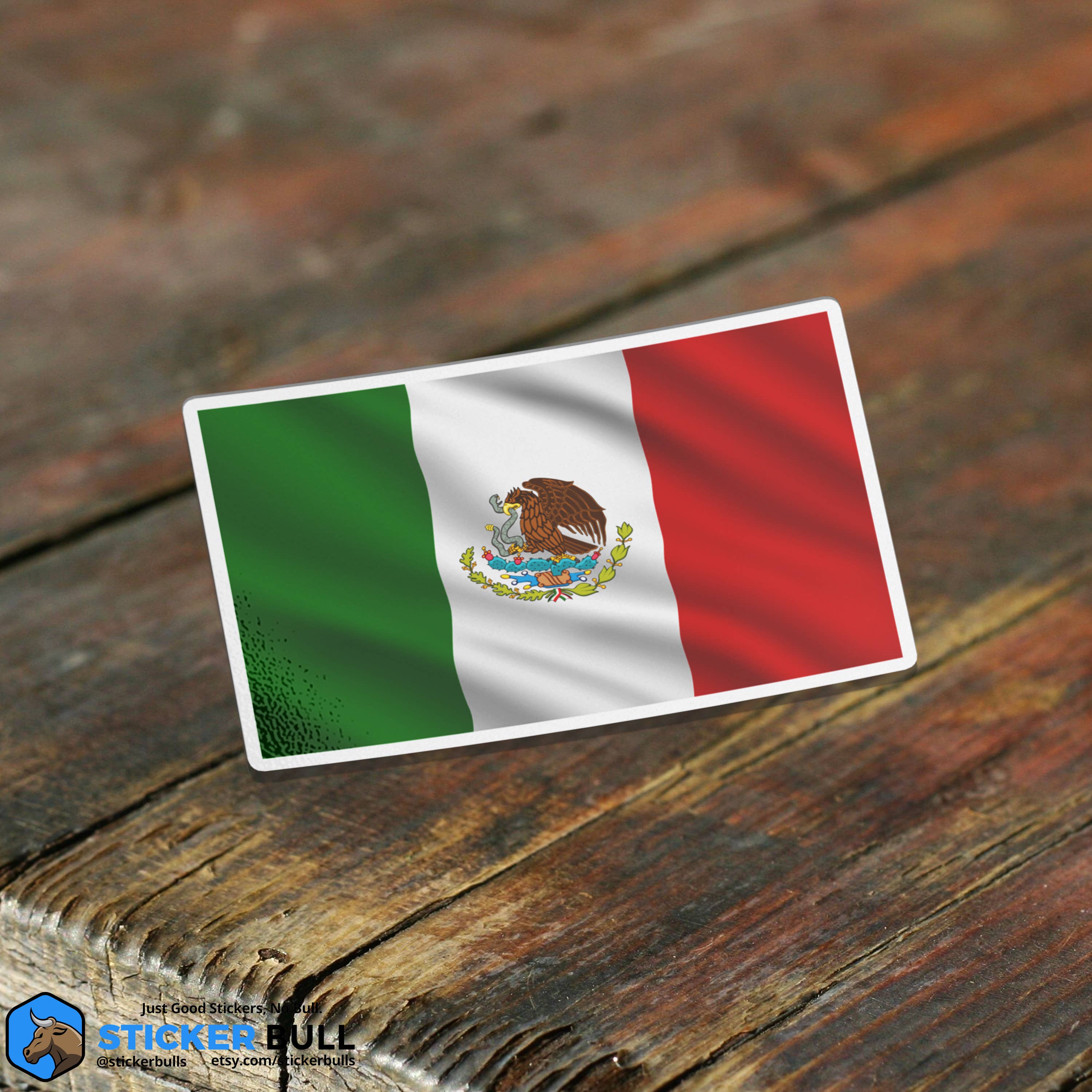 Sticker Bull - Wholesale Sticker - Mexican Flag Pride Sticker,  Mexico Waterproof Vinyl Sticker1