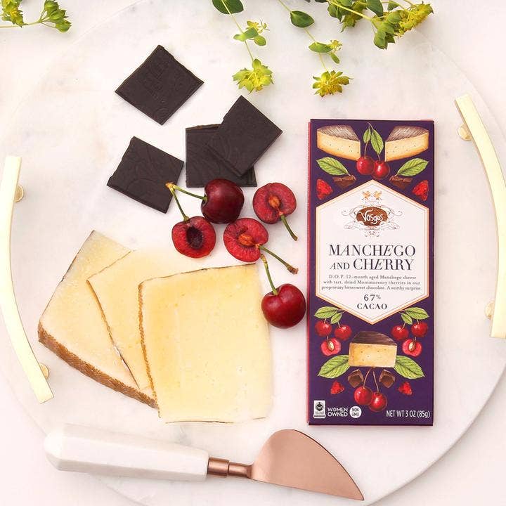 Vosges Haut-Chocolat - Wholesale Chocolate Bar - Dark Chocolate Bar w/ Manchego Cheese & Cherry - Gourmet1