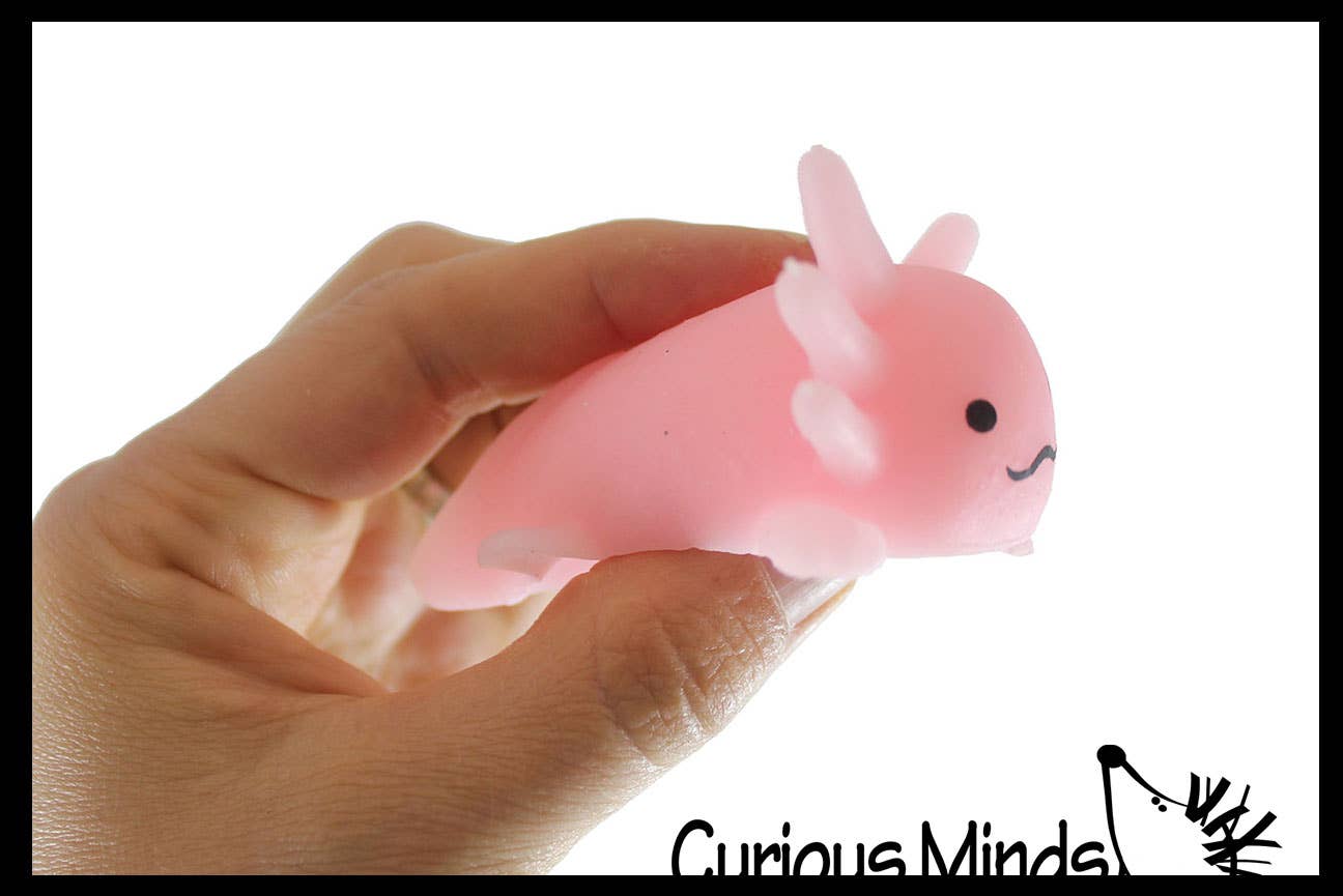 Curious Minds Toys - Wholesale Squishy Toy - Kids & Baby - 1 Axolotl Large Mochi - Cute Animal Gummy Mochi Fidget Squis7