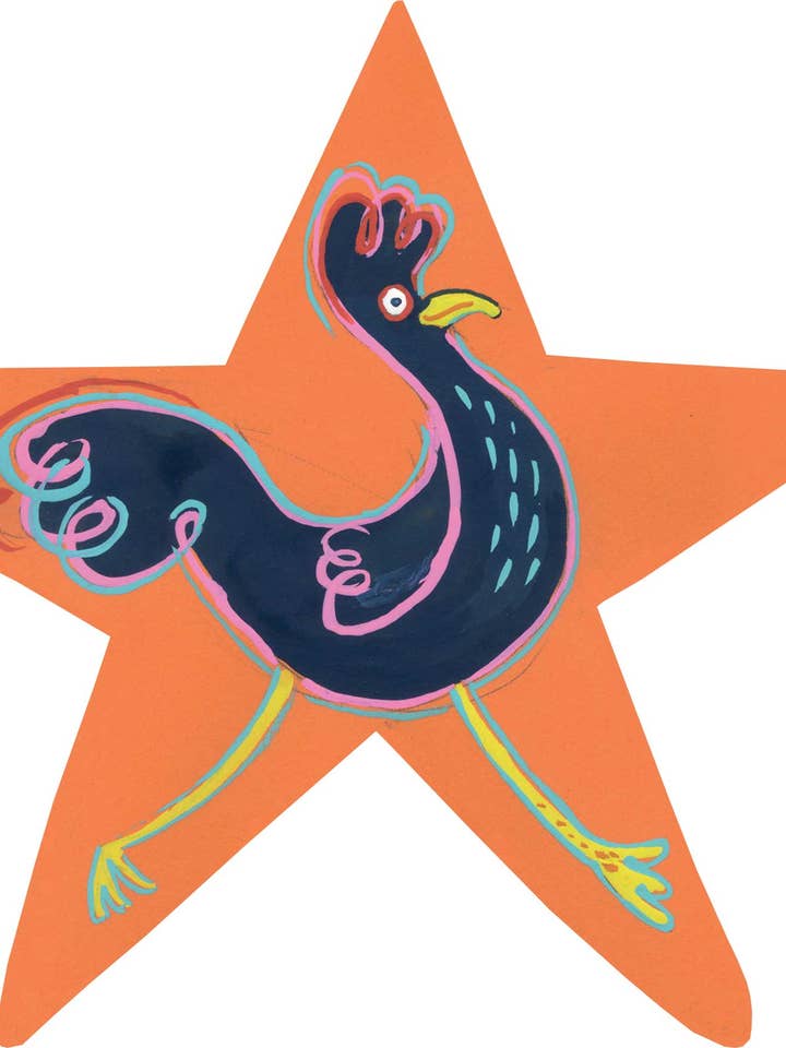 Cartão de saudações em forma de estrela - Galo por atacado de North Star Cards