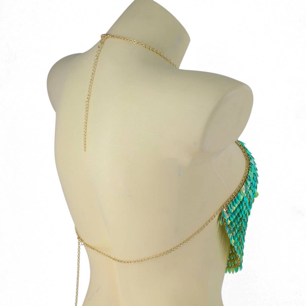 Western Fashion - Vendita all'ingrosso Camicetta - Donna - 14383 - Top con scollo all'americana con foglie arcobaleno1