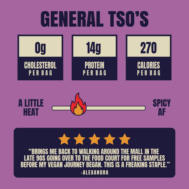 Louisville Vegan Jerky Co. - Wholesale Jerky - Vegan & Plant Based General Tso's Jerky 3 oz5