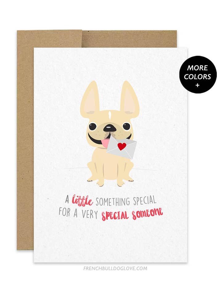 Quelque chose de spécial - Carte bouledogue français pour la vente par French Bulldog Love