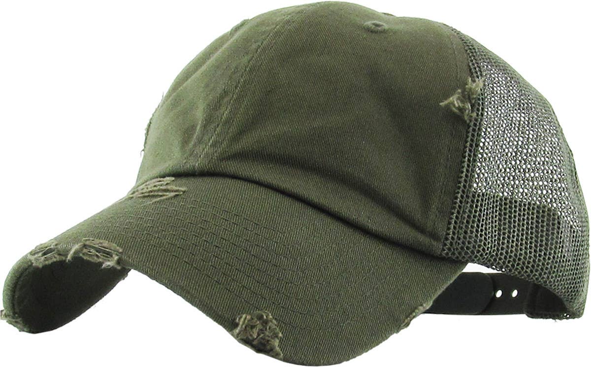 KBETHOS – Großhandel Basecap – Unisex – Vintage-Trucker-Cap mit Mesh-Einsätzen32