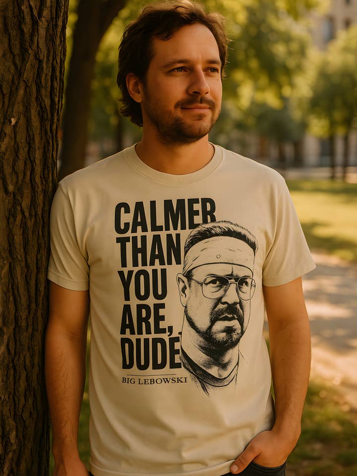Official Store - Wholesale T-shirt met print - Heren - Big Lebowski - Rustiger Dan Jij Heren T-shirt1