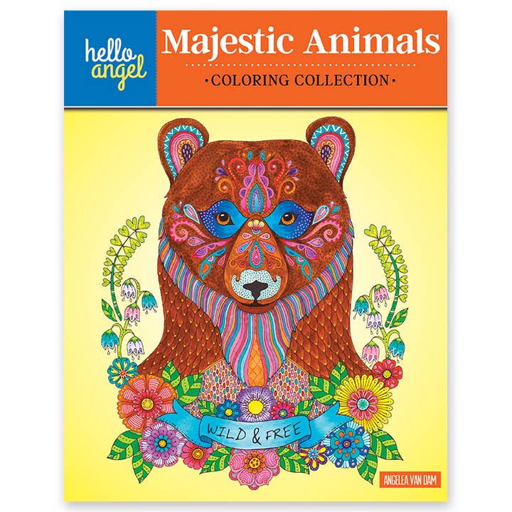 Libro para colorear - Animales majestuosos para venta al por mayor de Wellspring