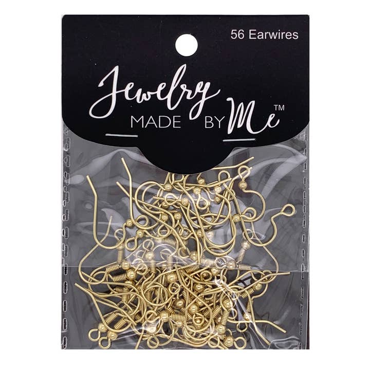 Jewelry Made by Me - Wholesale DIY Craft Kit - Gold French Ear Wire Earring Hooks 56pc Assortment1