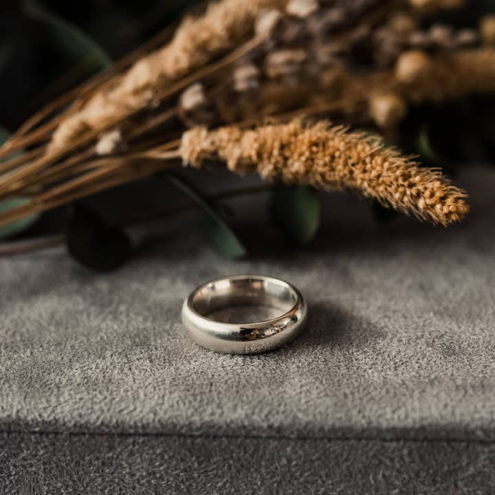 Silver 6mm Plain Court Ring for wholesale by Kirsty Taylor Goldsmiths