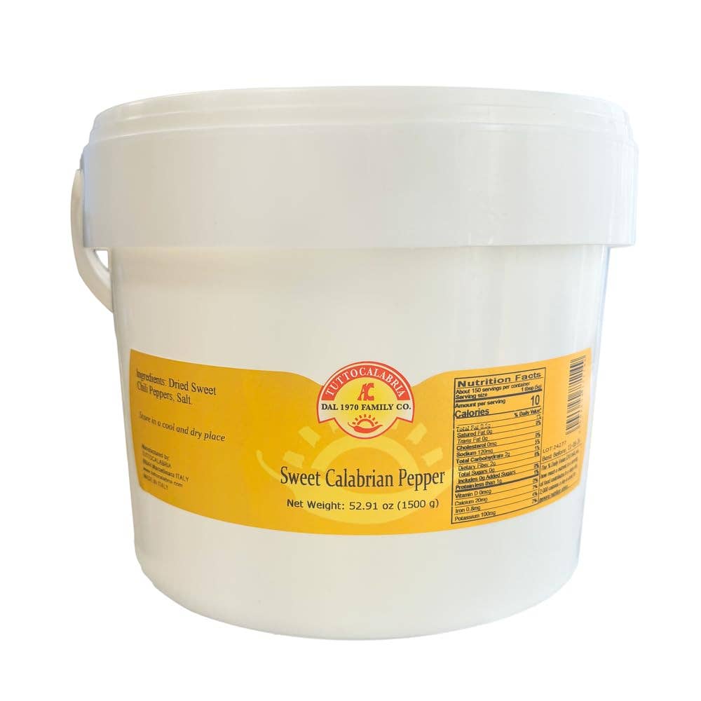 Wholesale Italian Food - Wholesale Dried Spice - TuttoCalabria "Sweet" Chili Powder in Plastic Tubs0
