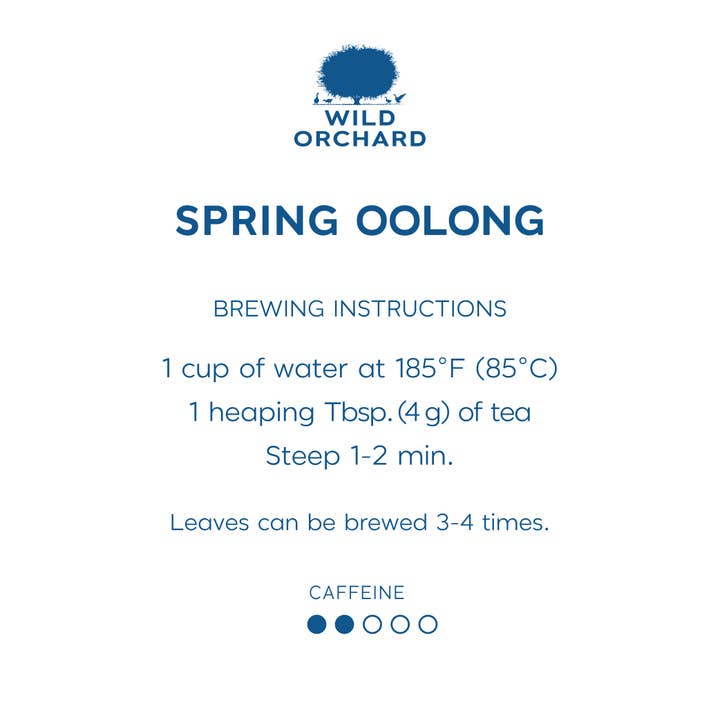 Wild Orchard Tea Company - Wholesale Loose Tea - Spring Oolong – Loose Leaf Tea – 100% Regenerative Organic9