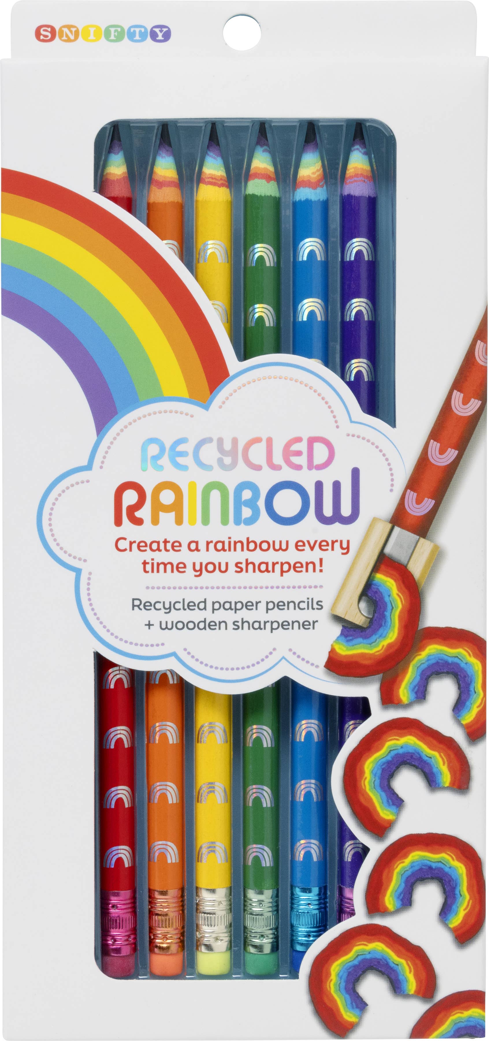 SNIFTY – wholesale Pencil – Recycled Rainbow Pencils - Display of 101