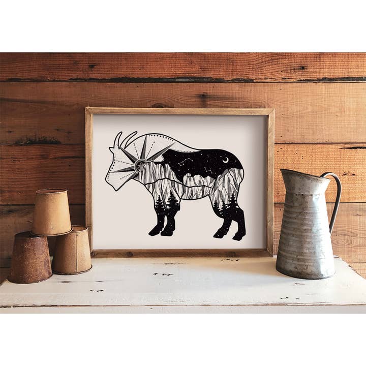 Mountain Goat Print för wholesale av Mountain Mornings