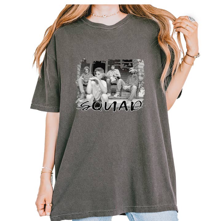 Squad Golden Girls Vintage Soft Unisex T-shirt for wholesale by Expression Tees
