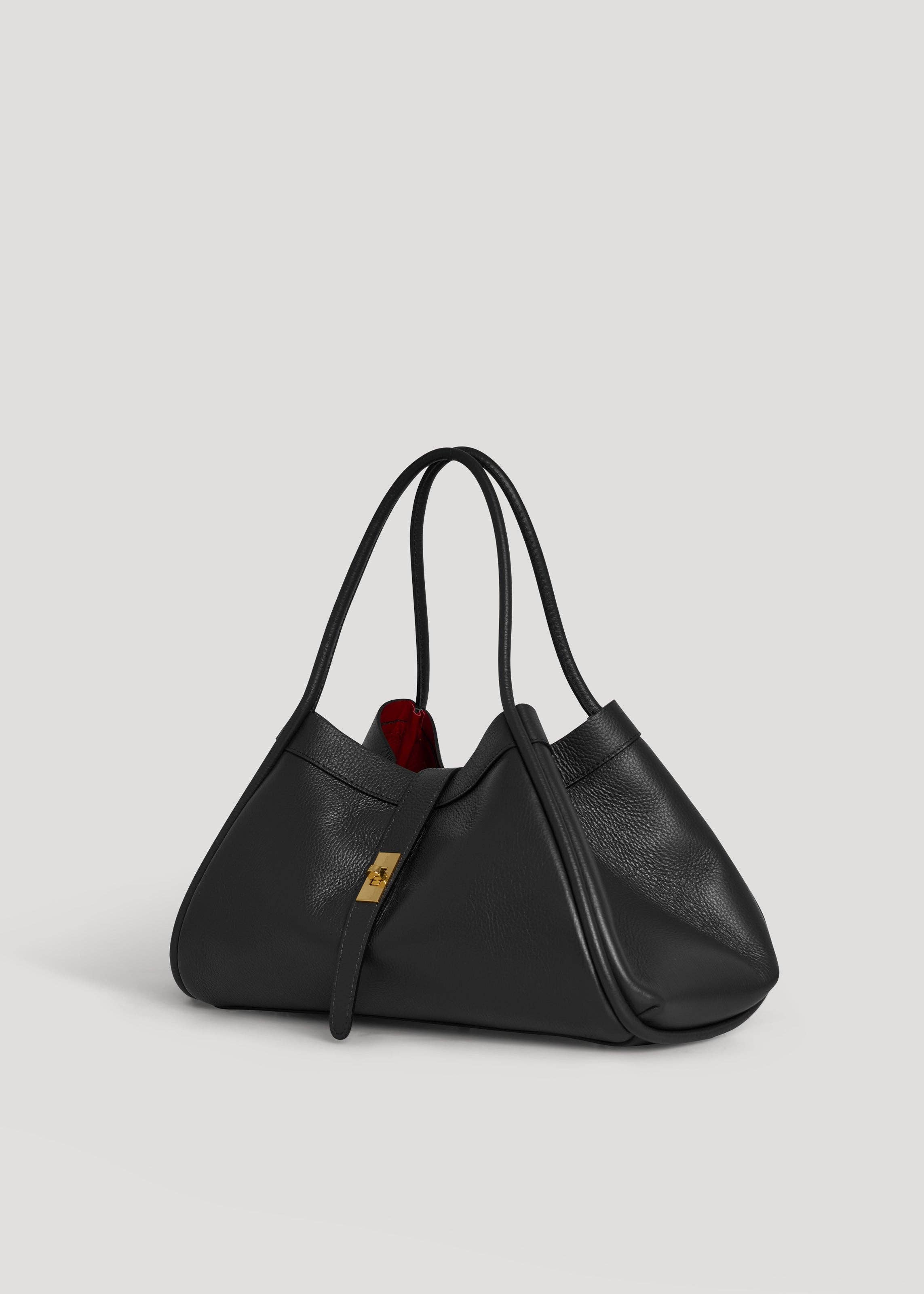 Voemièn - Wholesale Top Handle Bag - Women's - Mayfair Bag in Black Togo Leather4