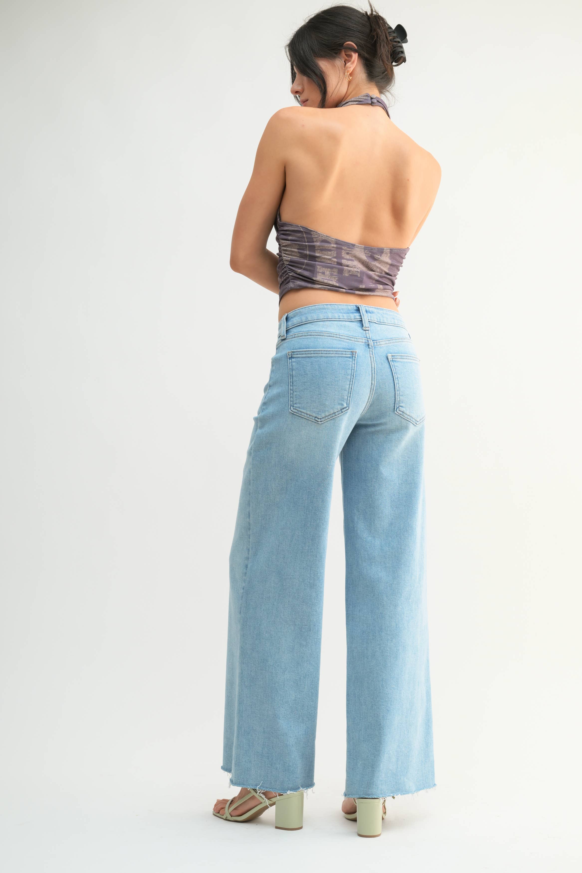 Just USA Jeans – wholesale Jeans – Women’s – JP242 - LT - Relaxed Wide Leg3