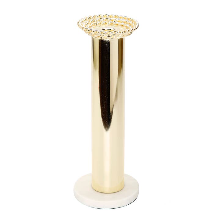 Gold Taper Candle Holder on Marble Base and other Purchase Wholesale candle toppers. Free Returns & Net 60 Terms on Faire trending on Faire.