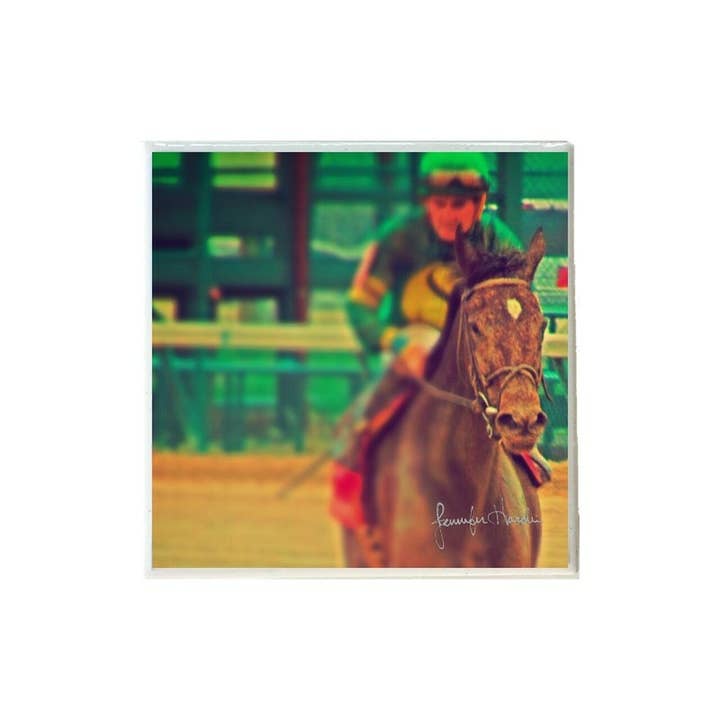 Churchill Downs Horse and Rider Coaster for wholesale by Layne Wilson