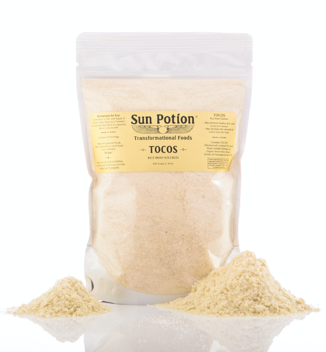 Sun Potion - Venta al por mayor Proteínas y superalimentos en polvo - TOCOS (Solubles de salvado de arroz)4