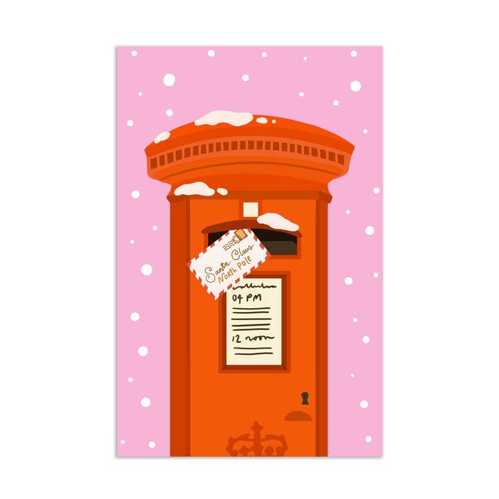 Mini card - Christmas gift tag - Santa letters postbox for wholesale by Muchable