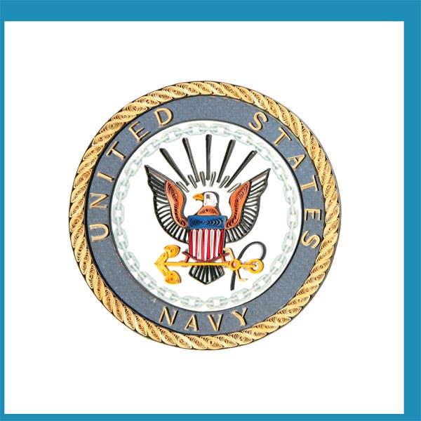 US-NAVY Quilling Card for wholesale by YoderDo Quilling Greeting Cards