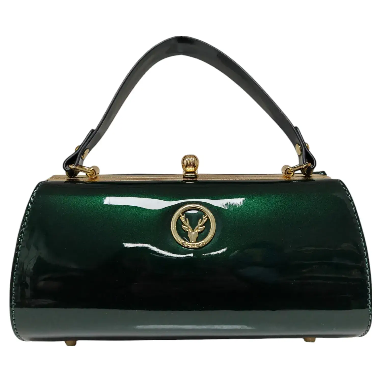 Superbia - Wholesale Top Handle Bag - Women's - Small Clasp Opening Patent Top Handle Bag Party EveningA96084