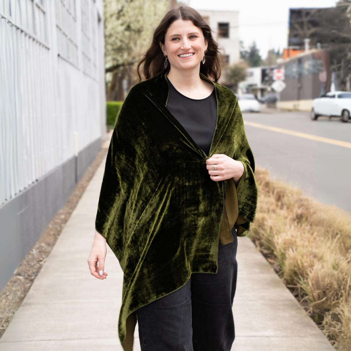 Dana Herbert - Vente Châle – femme - Châle en velours de soie11