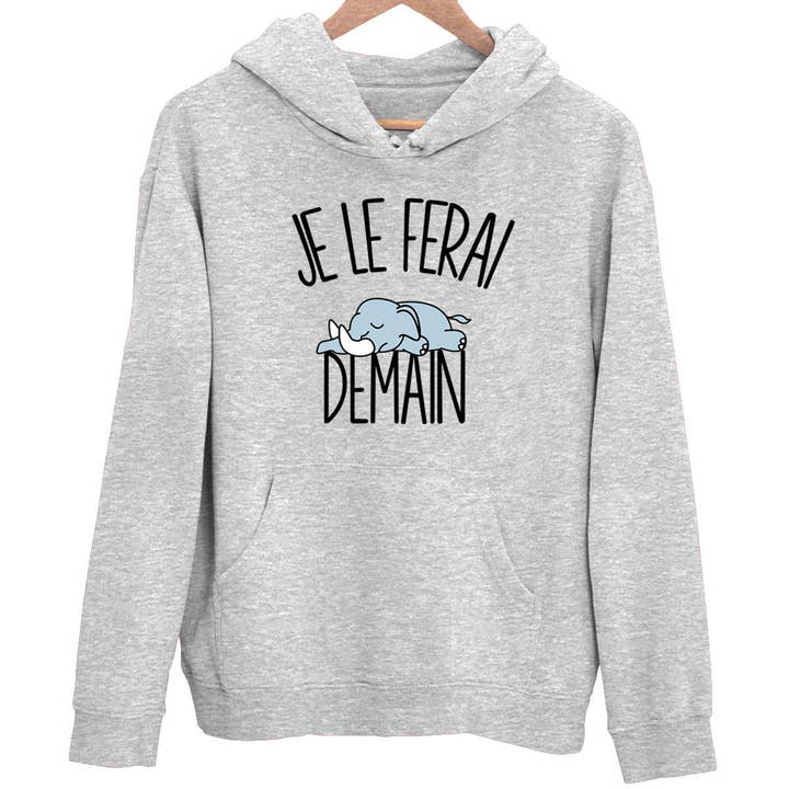 Sudadera con capucha de elefante | Lo haré mañana para venta al por mayor de Planetee