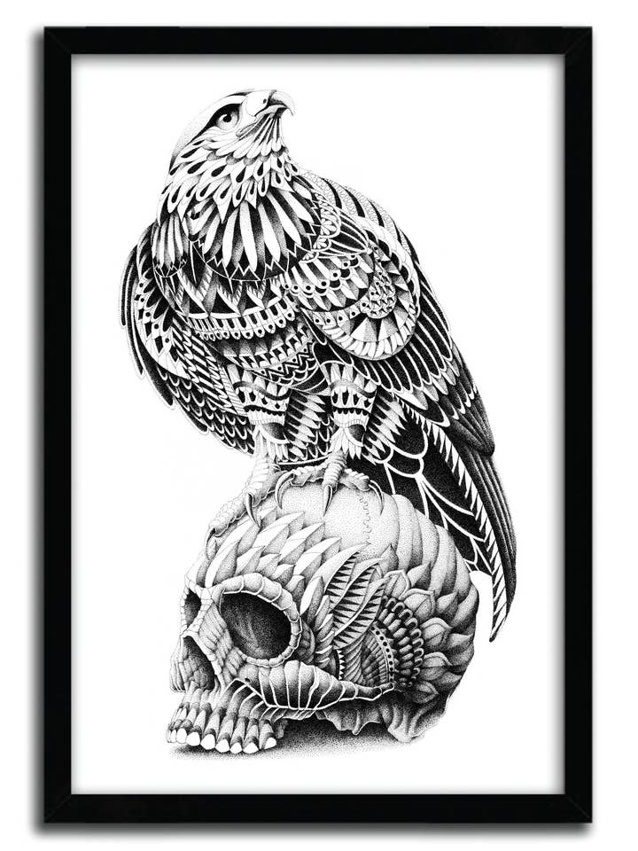 Affiche REDTAIL SKULL BY BIOWORKZ pour la vente par K.Olin Tribu