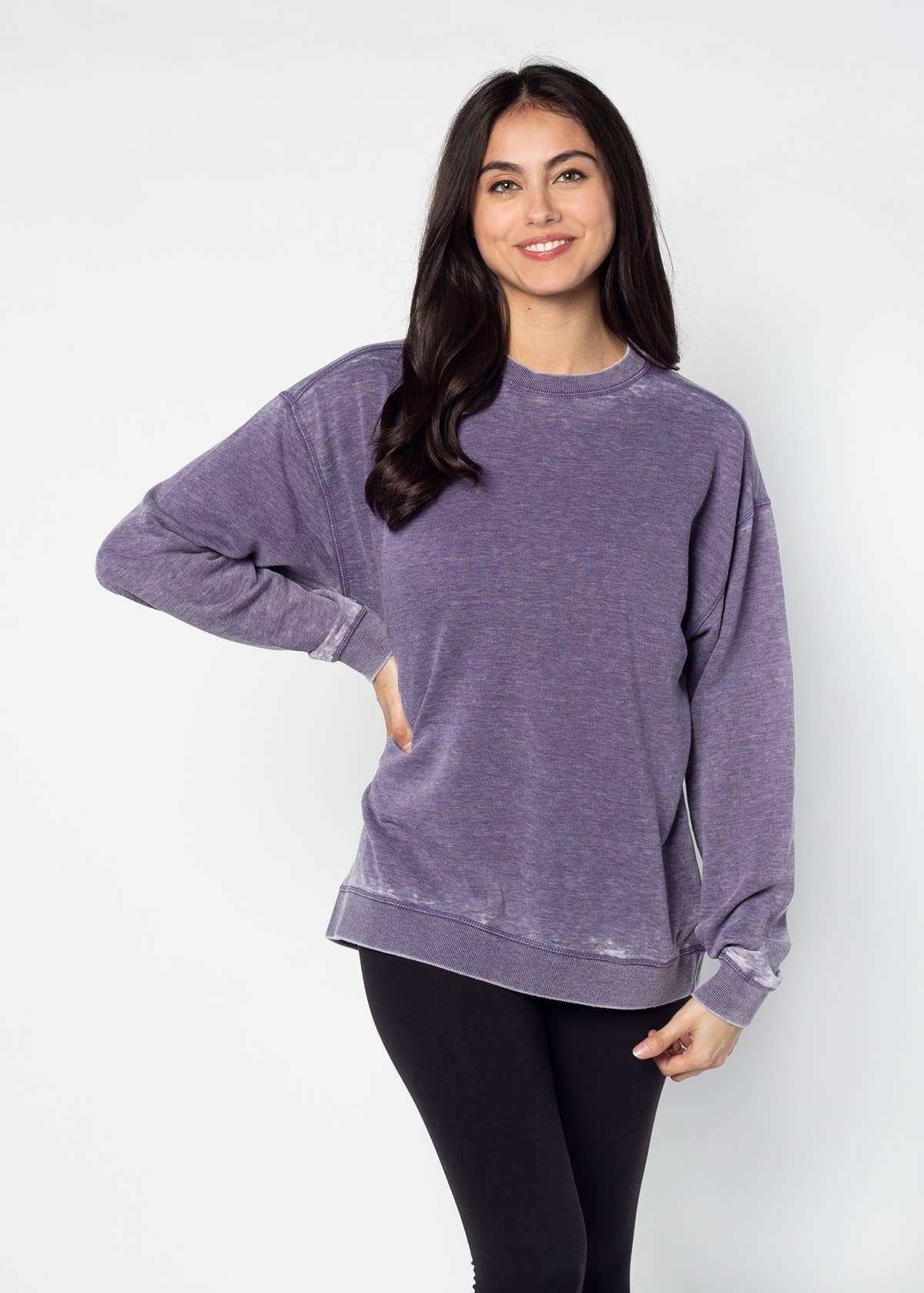 chicka-d - Wholesale Sweatshirt - Dames - Burnout Crewneck Pullover in alle kleuren2