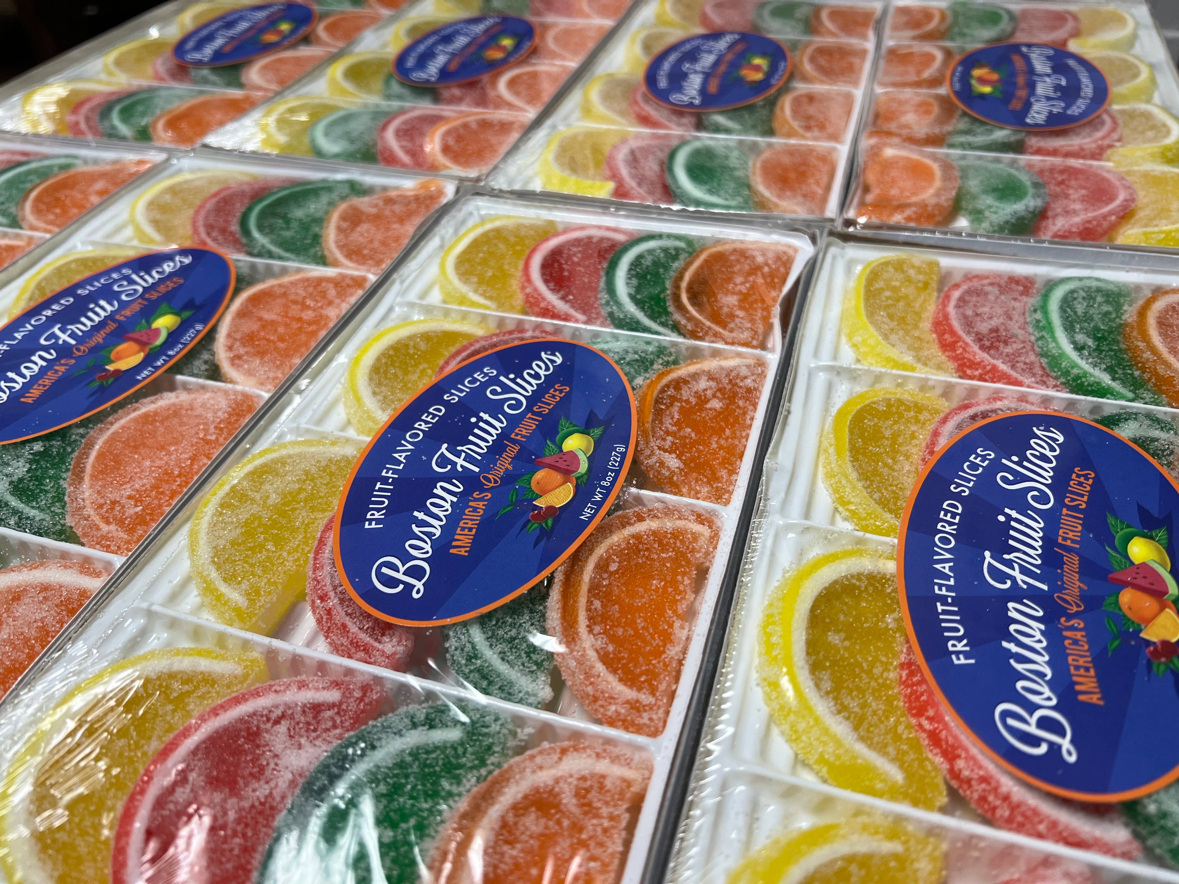 O'Shea's Candies Sweet Shop - Wholesale Gummy - Boston Fruit Slice 🍒 🍊 16 CT Layered Gift Box3