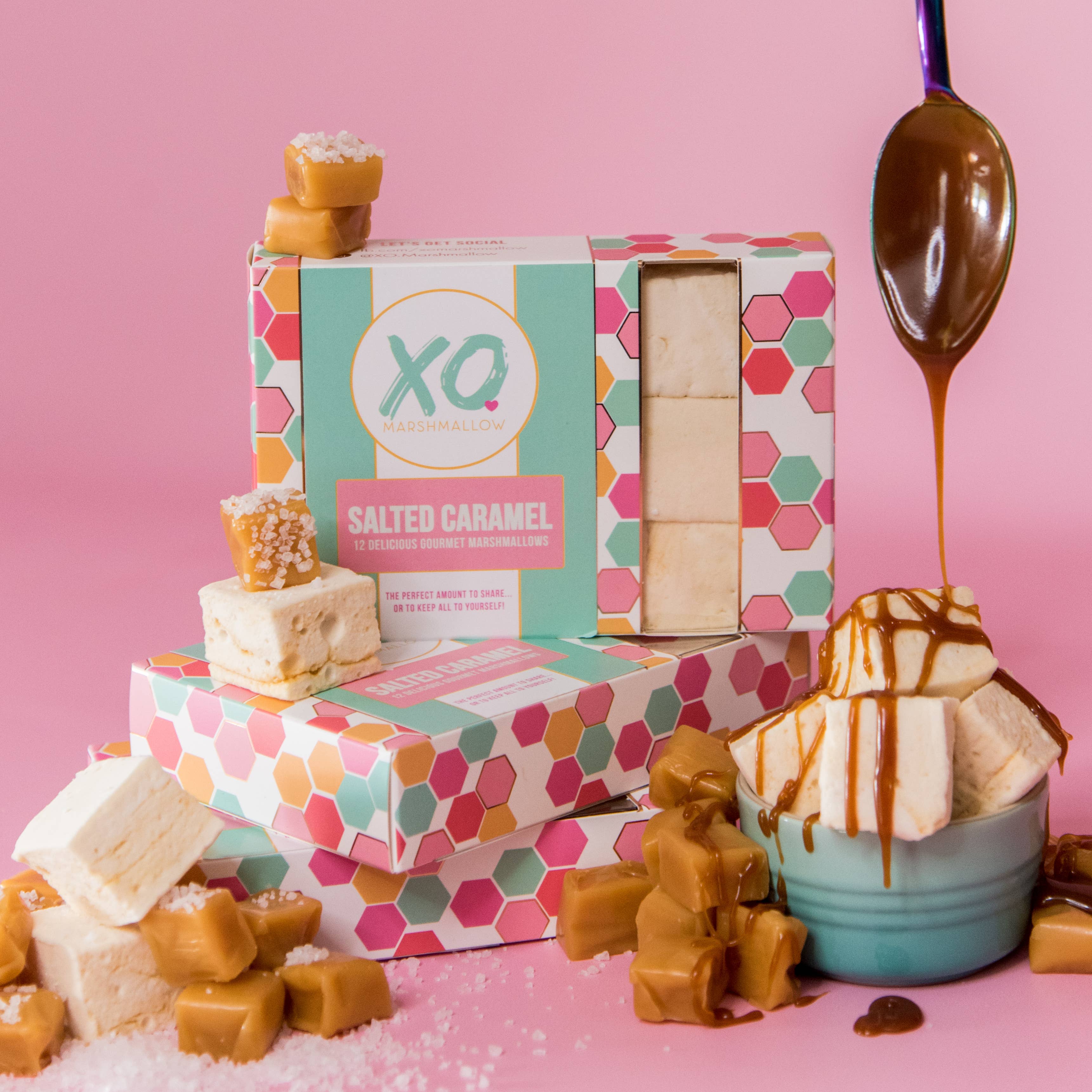 XO Marshmallow - Wholesale Marshmallow - Salted Caramel Marshmallows / Gluten Free / Soy Free / Candy3