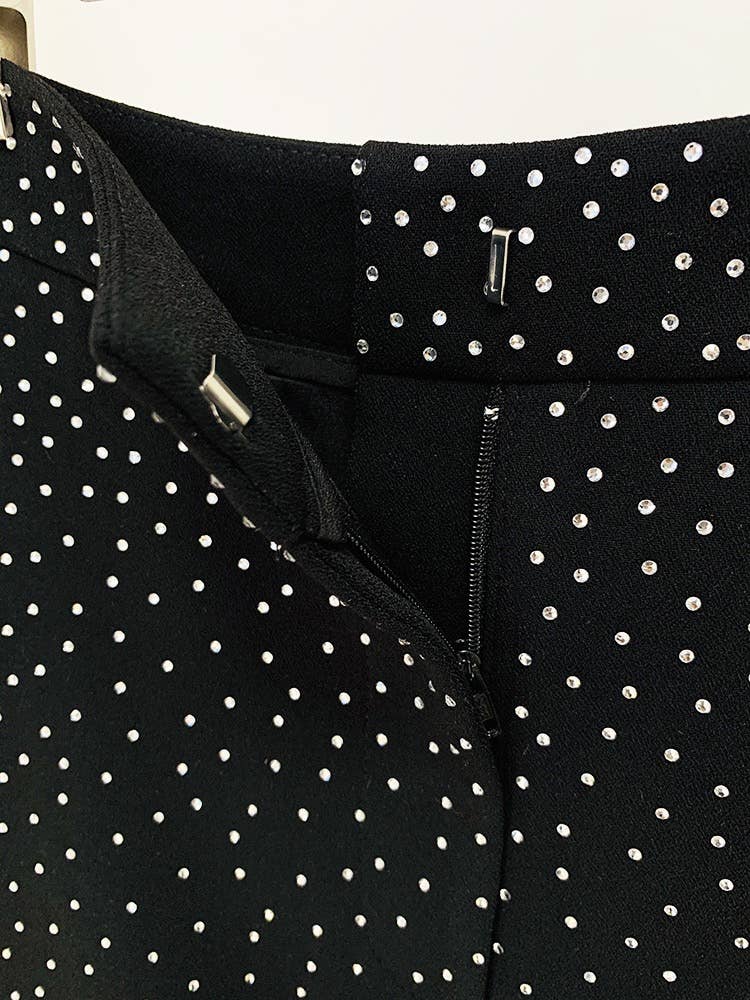 Productseeker – wholesale Suit set – Women′s – SET104 Elegant Diamond Blazer & Skirt Suit9