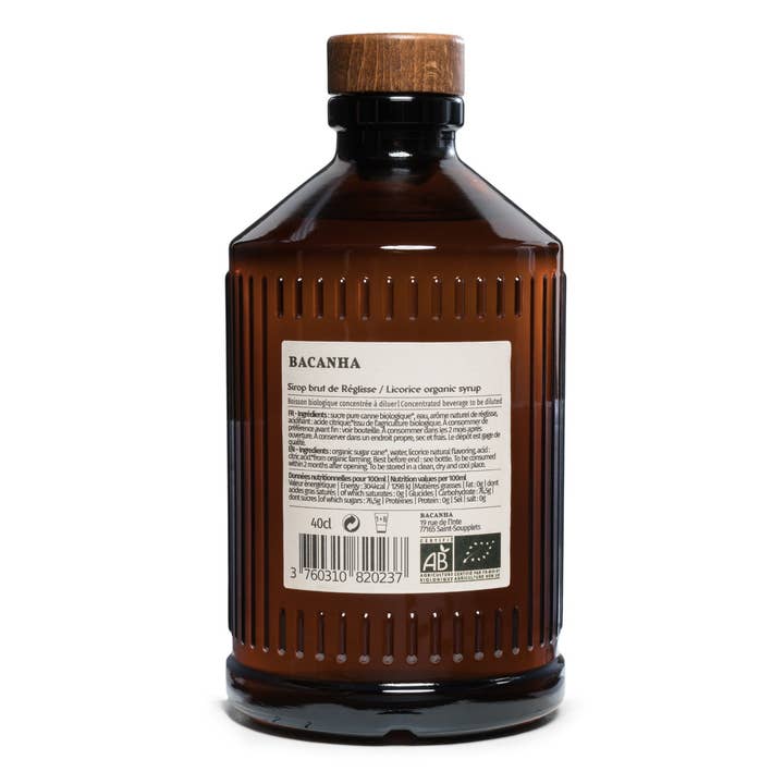 Bacanha - Wholesale Cocktail Mix/Syrup - Raw Licorice Syrup - Organic - 400ml - 13,5 fl. oz.1
