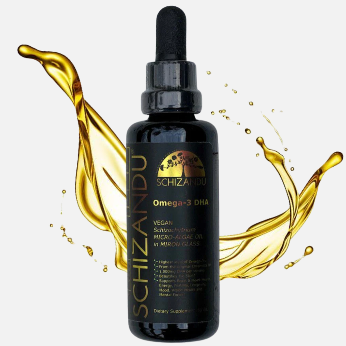 Schizandu Organics - Wholesale Oral Supplement/Vitamin - 100% Pure Omega-3 DHA Vegan Algae Oil, Unflavored0