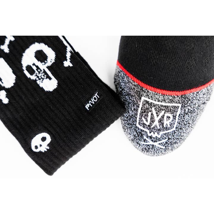 Black Skulls Socks for wholesale on Faire