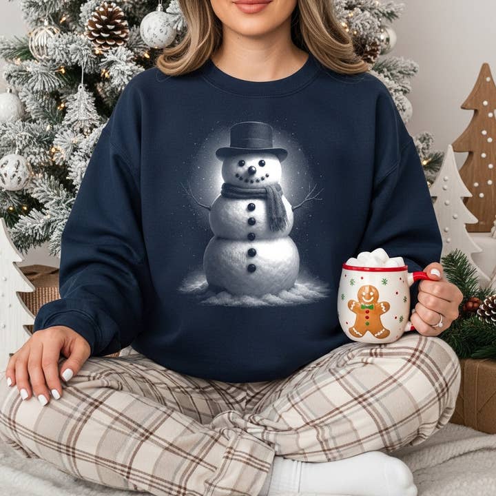 Vintage Schneemann DTF Wärmeübertragung für den Großhandel von Trendy Transfers