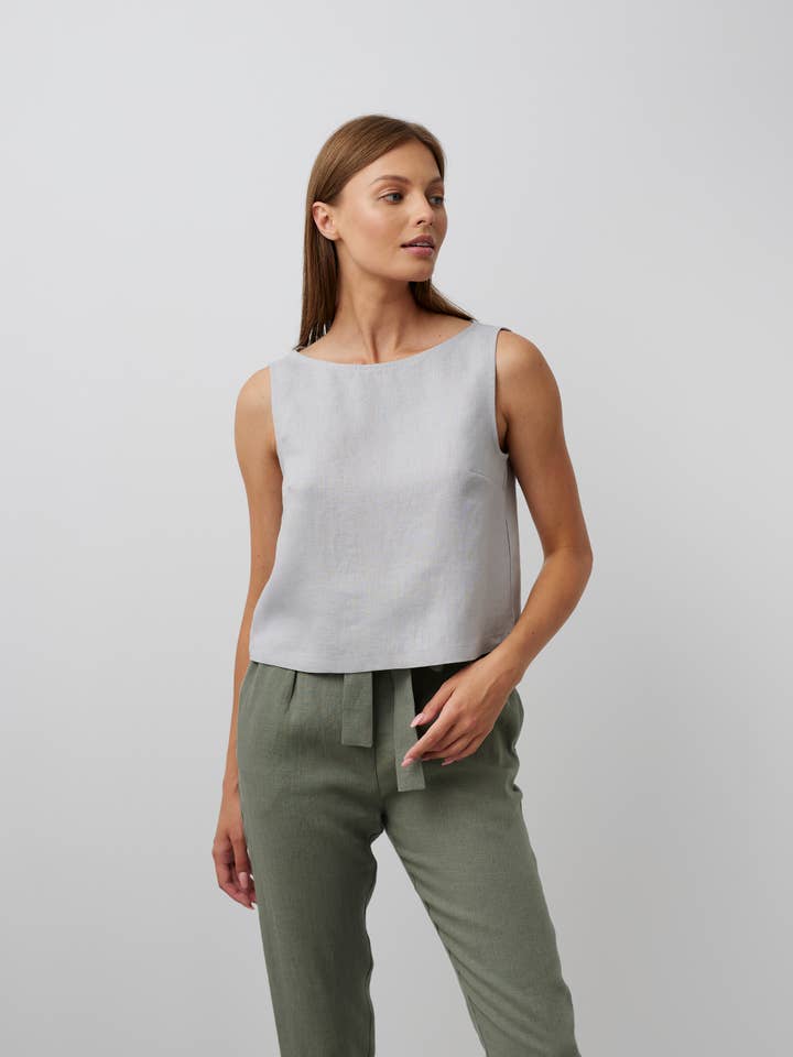 Canotta Sonate in lino per la vendita all'ingrosso da parte di Love and Confuse