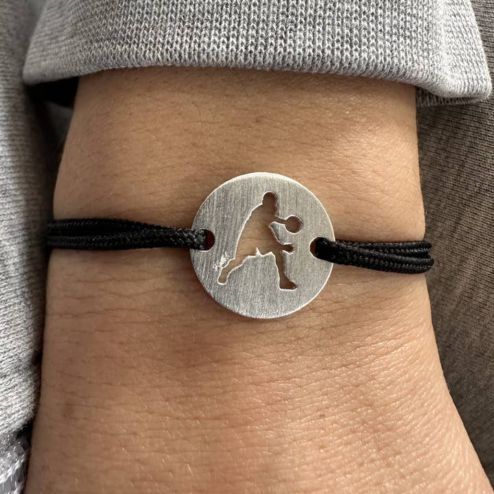 Bracciale MyBasketball - The Basketball Player | Placcato in argento per la vendita all'ingrosso da parte di Kettel