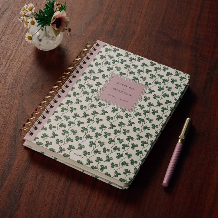 Papier - Wholesale Notebook - Lined Notebook, B5 Hardcover Spiral - Clover Vine3