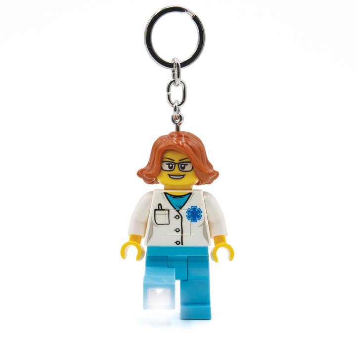 Santoki LEGO Lights - Wholesale Keychain - Unisex - LEGO Medical Professionals LED Keychain 16ct Merchandiser