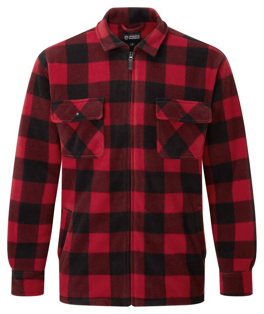 TuffStuff Workwear - Vendita all'ingrosso Giacca a camicia - Uomo - Giacca Fort Portman - Microfleece Imbottita con Fodera in Pile2