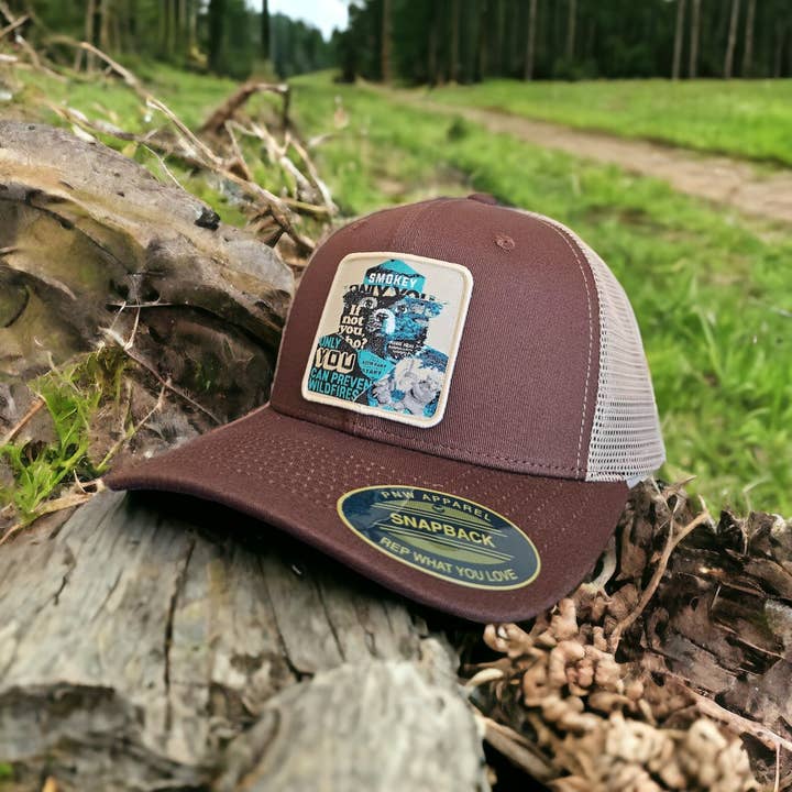 PNW Apparel - Wholesale Trucker Hat - Unisex - Smokey the Bear Snapback Trucker Hat w/ Patch8