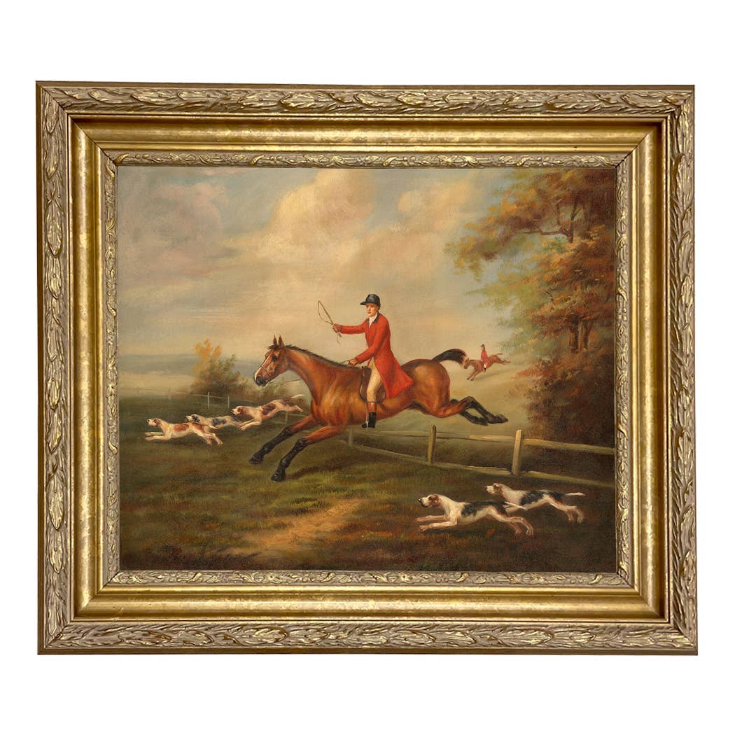 Madison Bay Co. - Historical Home Decor Reproductions - Wholesale Painting/Drawing - Fox Hunting Scene Vintage Painting Print on Canvas12